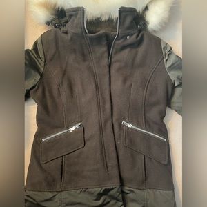 Dark green winter coat